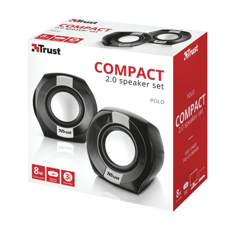 Комп'ютерна акустика Trust 2.0 Polo Compact BLACK