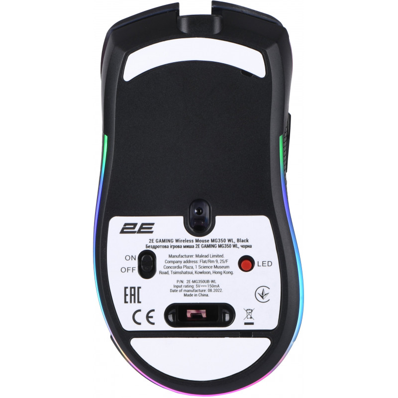 Миша 2E GAMING MG350 WL RGB USB Black
