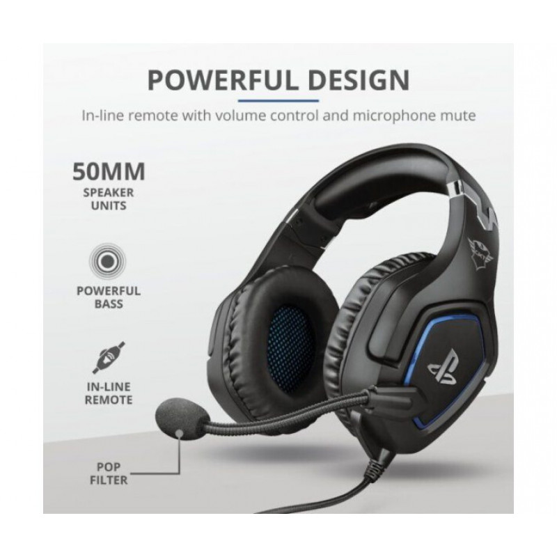 Гарнітура ігрова Trust GXT 488 Forze-G for PS4 Black 23530_TRUST