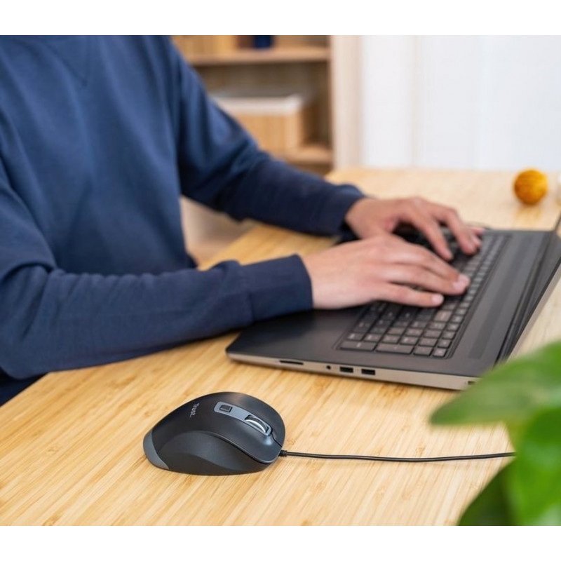 Миша Trust Fyda Comfortable ECO, USB-A, Чорно-сірий 24728_TRUST
