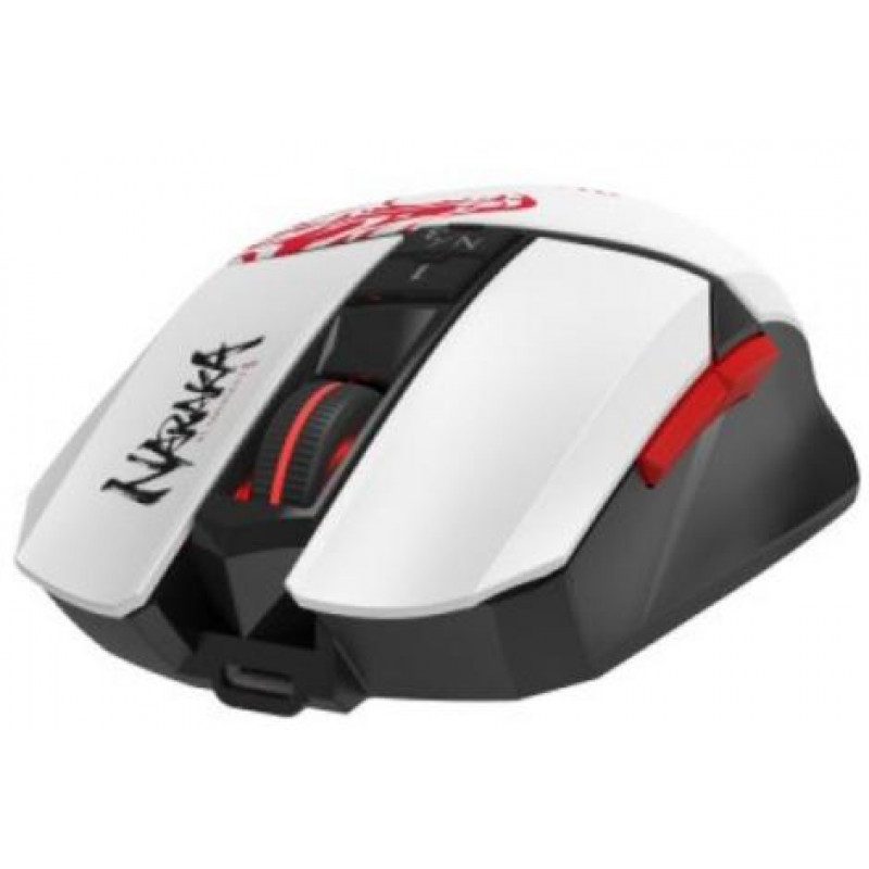 Миша ігрова бездротова A4-Tech Bloody R36 Ultra (Naraka), біла з малюнком