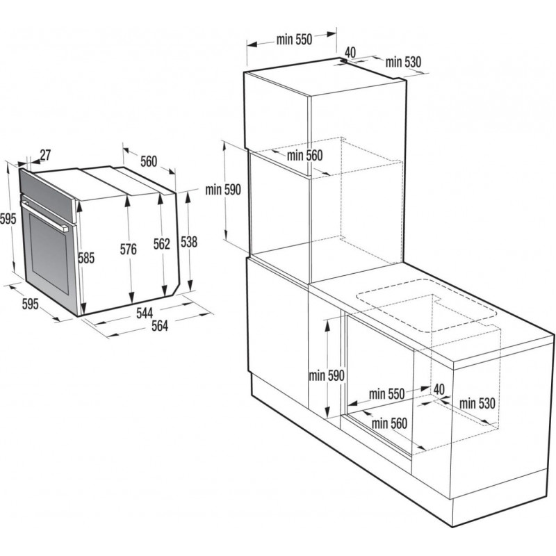 Духова шафа Gorenje BOP6373E28EBG