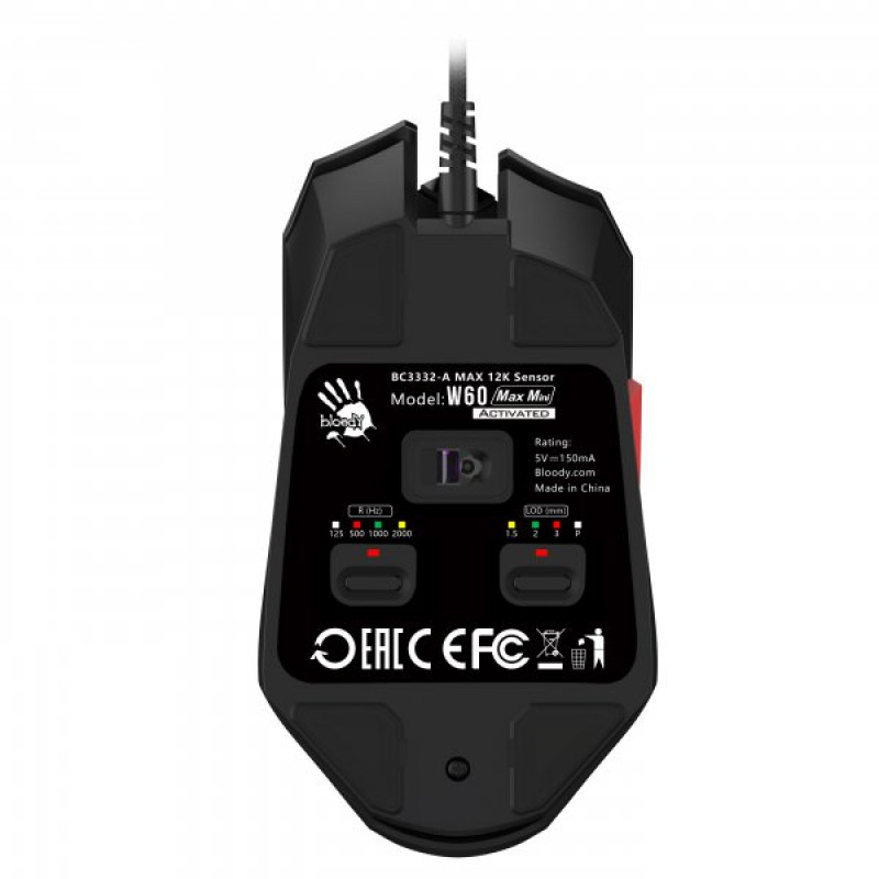 Миша A4Tech Bloody W60 Max Mini Black