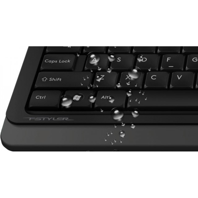 Комплект A4Tech Fstyler F1010, клавіатура з мишою, USB, чорний+блакитний