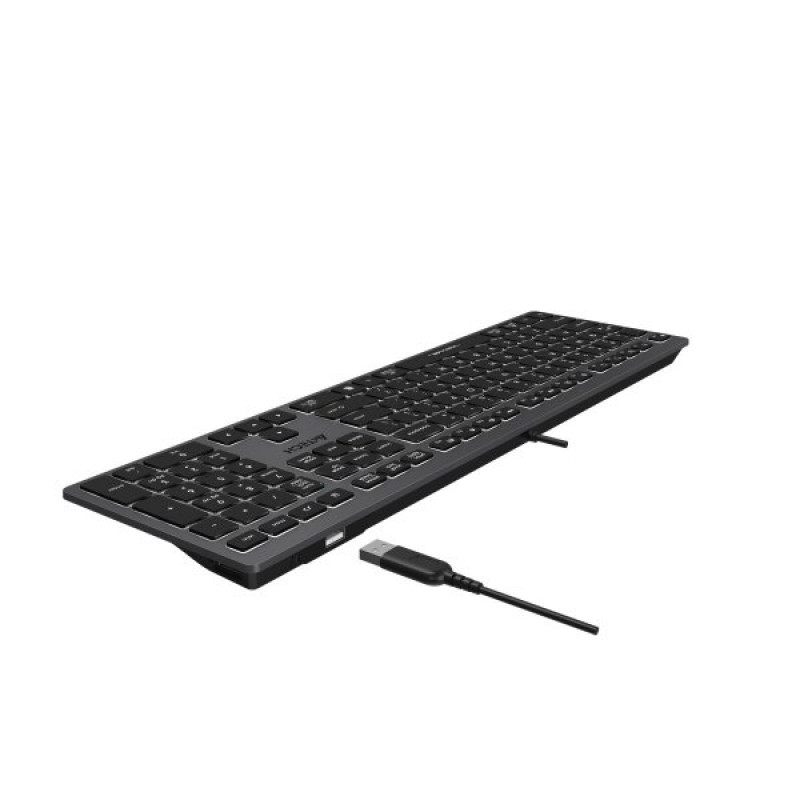 Клавіатура A4-Tech Fstyler FX60H, сірий, USB