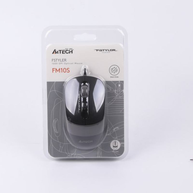 Миша A4Tech Fstyler FM10S (Grey), USB