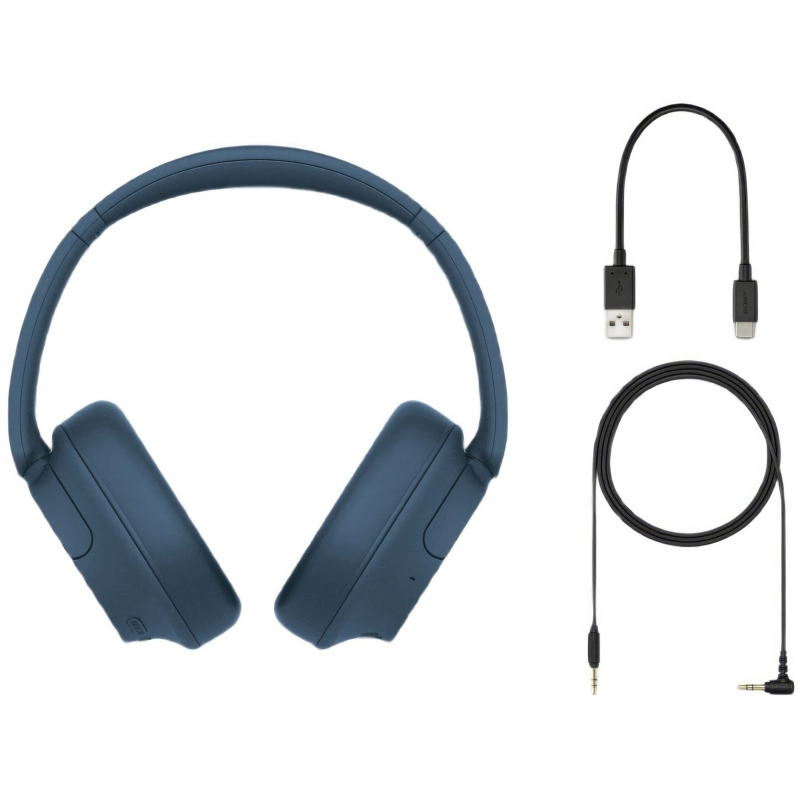 Навушники Sony Over-ear BT 5.2, Wireless, Синій WHCH720NL.CE7