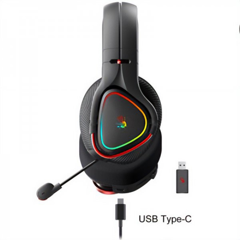 Гарнітура ігрова A4-Tech Bloody MR710, RGB, чорний WL