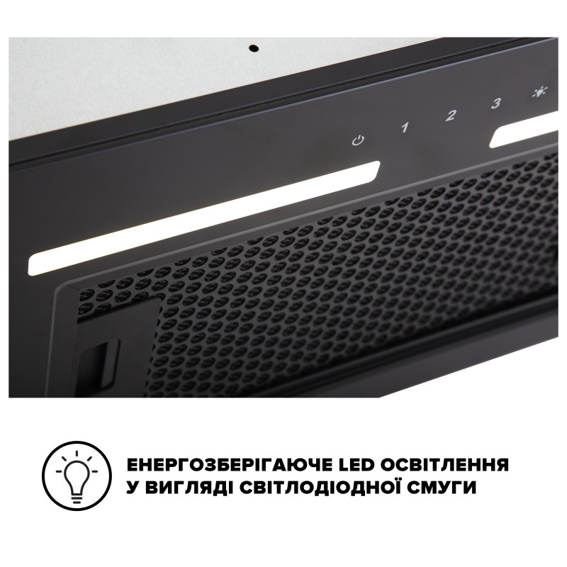 Витяжка INTERLINE SWAY BL A/60 GL/S повновбудована
