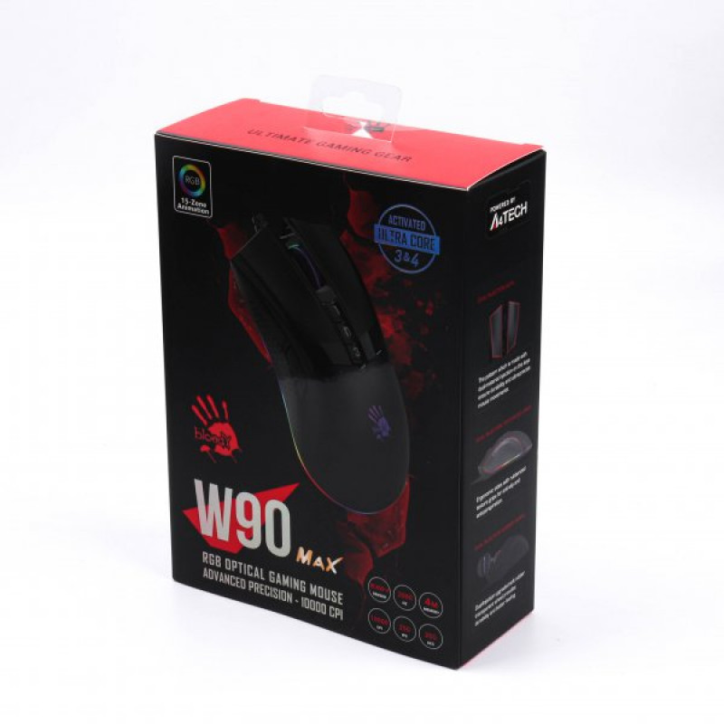 Миша ігрова A4Tech W90 Max Bloody,чорна, Bloody