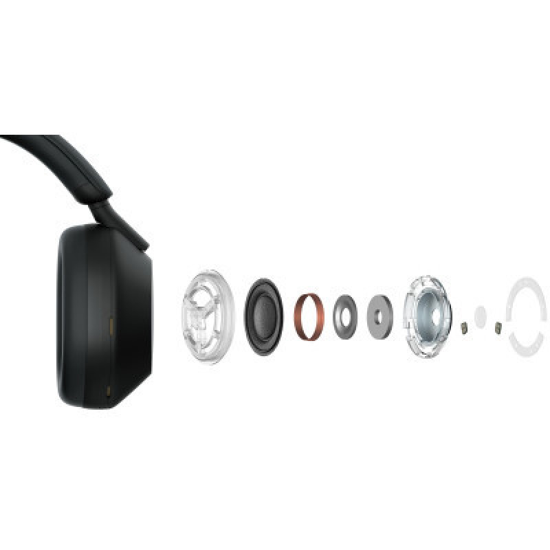 Навушники Sony Over-ear WH-1000XM5 BT 5.2, ANC, Hi-Res, AAC, LDAC, Wireless, Mic, Чорний