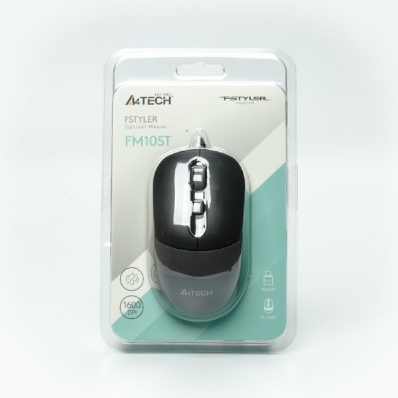Миша A4Tech Fstyler FM10ST (Grey), USB