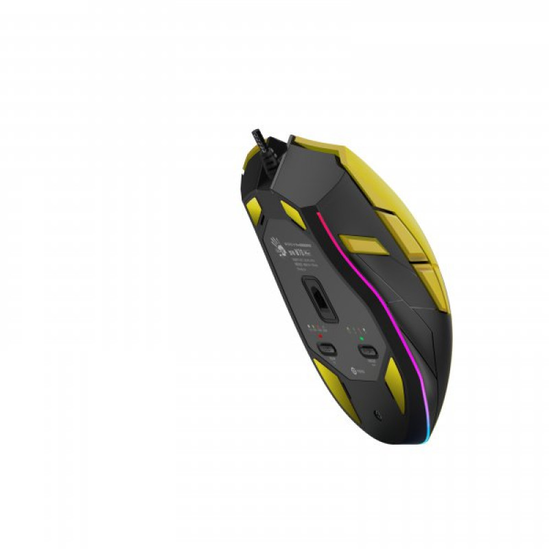 Миша ігрова A4Tech W70 Max Bloody, жовта, Bloody
