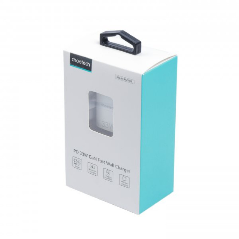 Мережевий зарядний пристрій Choetech PD5006-EU-WH, USB-A/USB-С