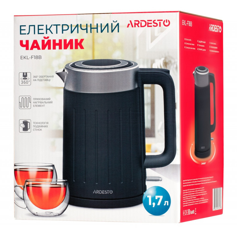 Електрочайник Ardesto EKL-F18B