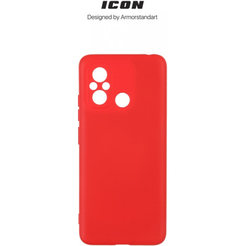 Панель ArmorStandart ICON Case для Xiaomi Redmi 12С / 11A Camera cover Red (ARM65966)