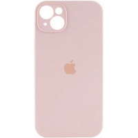 Чохол Silicone Full case with Camera Protection для iPhone 14 Pink sand