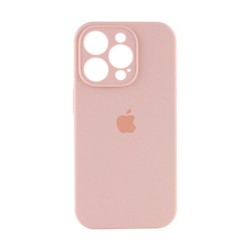 Чохол Silicone Full case with Camera Protection для iPhone 14 Pro Max Pink sand
