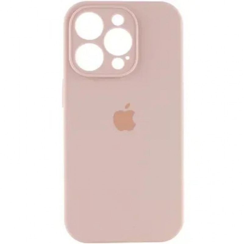 Чохол Silicone Full case with Camera Protection для iPhone 14 Pro Pink sand
