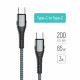 Кабель Colorway Type-C - Type-C (PD Fast Charging 65W) 3.0А 2м CW-CBPDCC039-GR