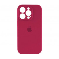 Чохол Silicone Full case with Camera Protection для iPhone 14 Pro Max Dark red