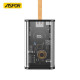 Power Bank Aspor A365 20000mAh 65W GaN High Speed Smart Mecha Wind LCD Power Gray