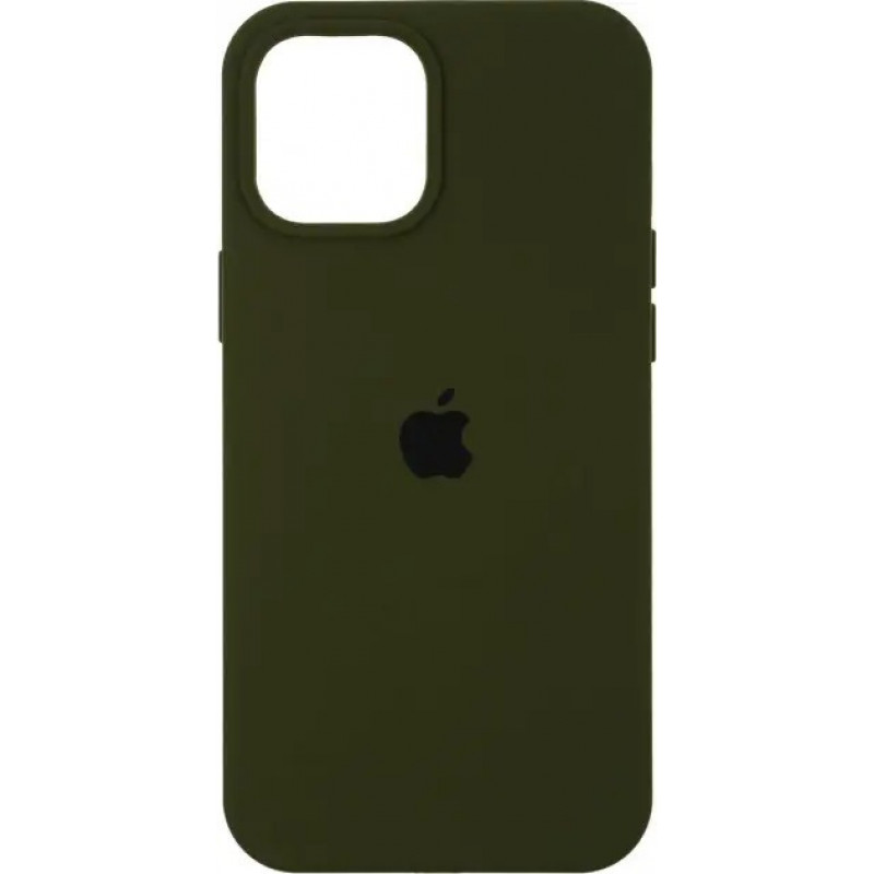 Чохол Silicone Case Full Protection для iPhone 15 Pro Max Army green