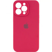 Чохол Silicone Full case with Camera Protection для iPhone 14 Pro Rose Red