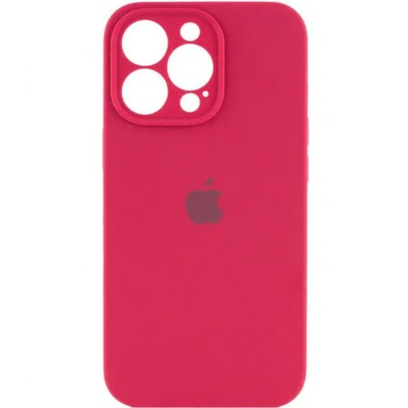 Чохол Silicone Full case with Camera Protection для iPhone 14 Pro Rose Red