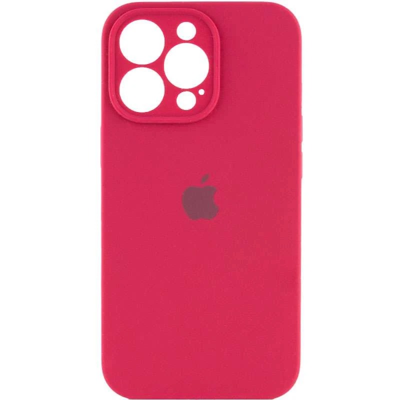 Чохол Silicone Full case with Camera Protection для iPhone 14 Pro Max Rose Red