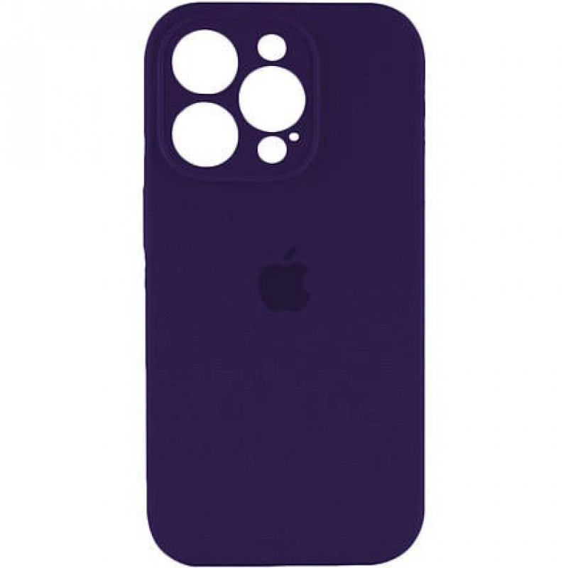 Чохол Silicone Full case with Camera Protection для iPhone 14 Pro Max Deep purple
