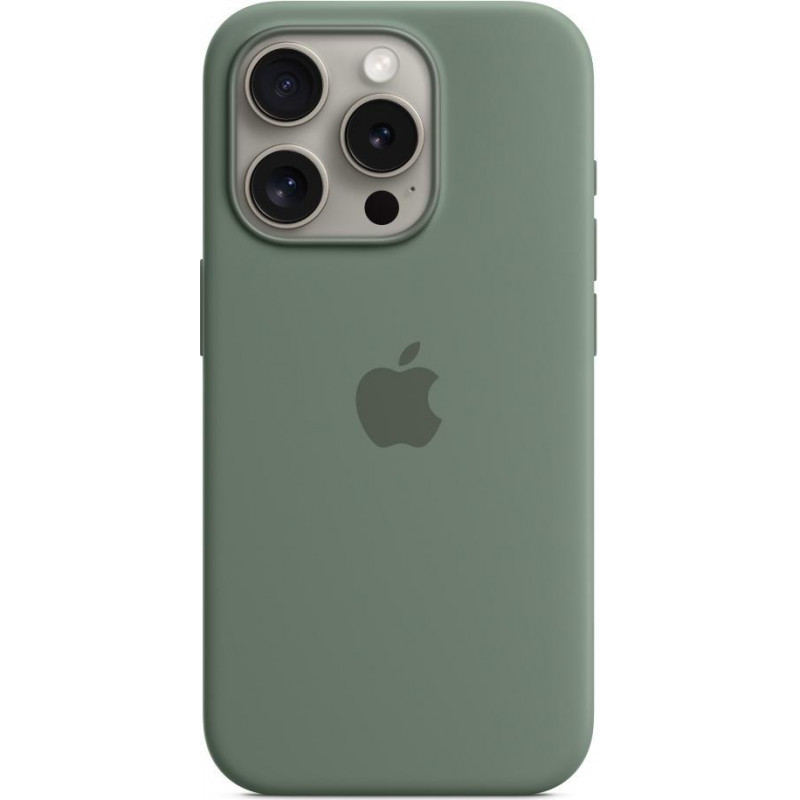 Чохол Silicone case MagSafe для iPhone 15 Pro Cypress