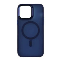 Чохол Avantis Frosted case with MagSafe для iPhone 15 Pro Max Navy blue