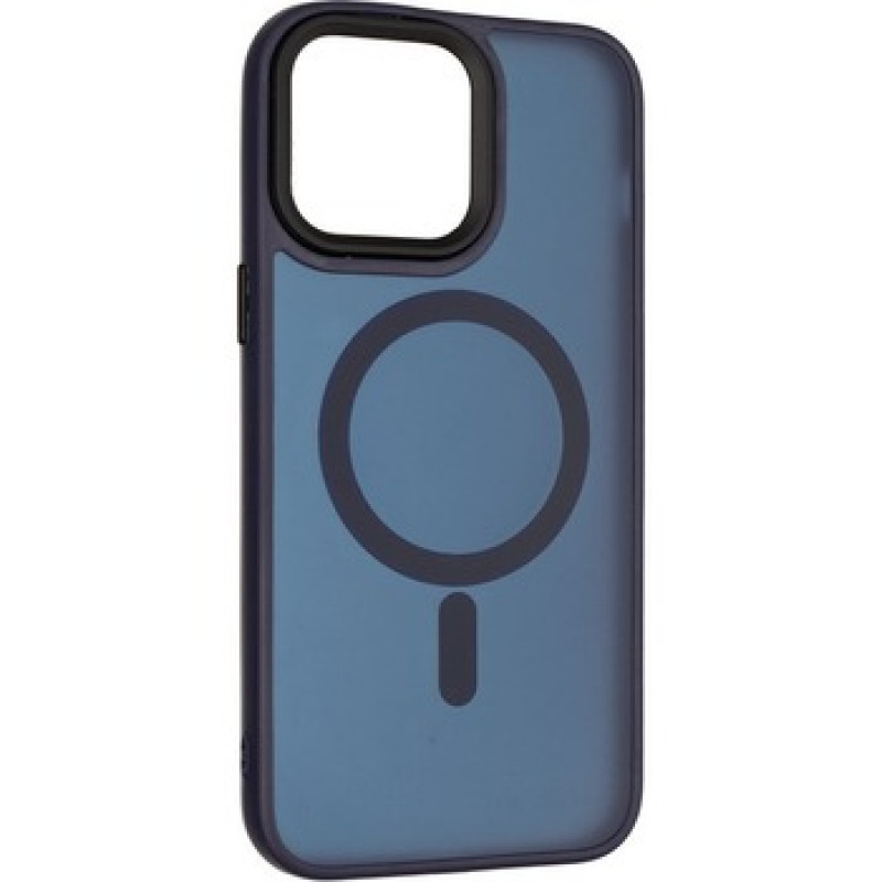 Чохол Avantis Frosted case with MagSafe для iPhone 15 Pro Navy blue