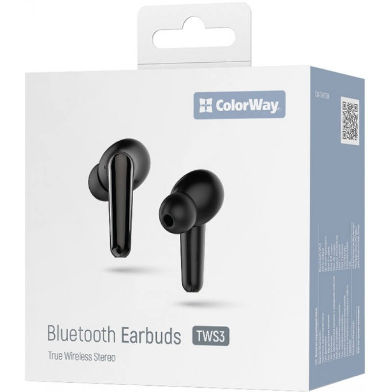 Навушники СolorWay TWS-3 Earbuds Black