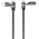 Кабель USB Gelius Twister GP-UCN004 4в1 USB-A/Type-C to Type-C/Lightning (1,2m) (60W) Gray