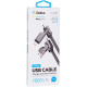 Кабель USB Gelius Twister GP-UCN004 4в1 USB-A/Type-C to Type-C/Lightning (1,2m) (60W) Gray