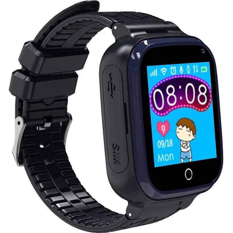 Дитячий смарт годинник Gelius GP-PK007 (Ocean) з GPS трекером Black