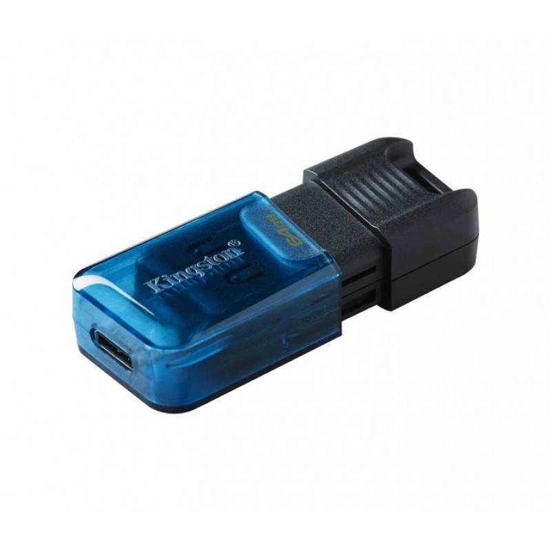 Флешка Kingston USB 3.2 DT 80M 64GB Type-C Black/Blue