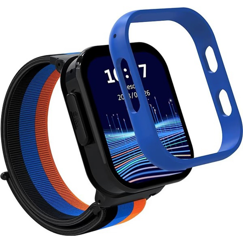 Дитячий смарт годинник Gelius GP-PK008 (Rainbow) з GPS/4G Black