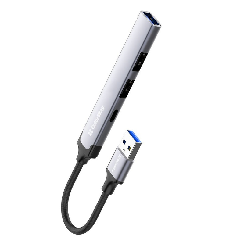 USB хаб СolorWay USB-A 4-в-1 USB2.0х3/USB3.0