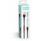Кабель Colorway USB - Type-C (PVC - red head) 2.4А 1м CW-CBUC064-BK