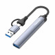 USB хаб СolorWay USB-A/USB-C 4-в-1 USB2.0х2/USB3.0/USB-C2.0