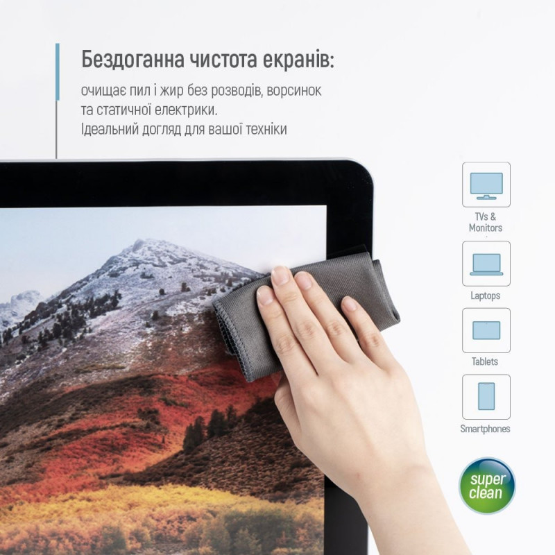Чист. CW Великий набір для електроніки CW-5500 (550мл та 2 мікрофібри)