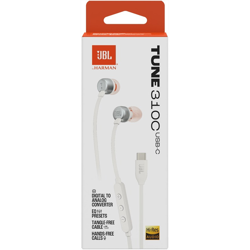 Навушники JBL T310C White (JBLT310CWHT)