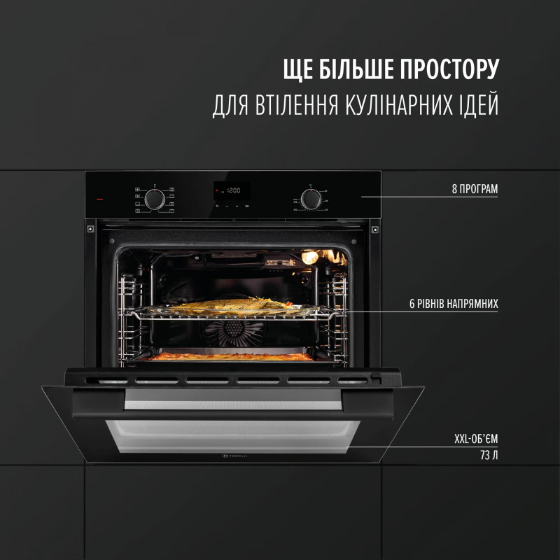 Духова шафа Perfelli PERLA 6D8I NERO