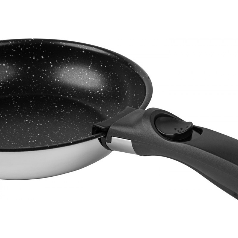 Набір посуду Krauff Genius Chef 6 пр. (26-303-016) з'ємна ручка, ун.кришка