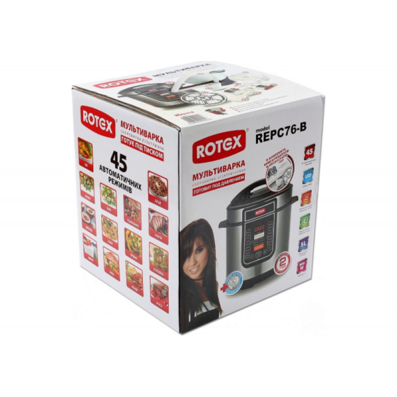 Мультиварка-скороварка Rotex REPC76-B