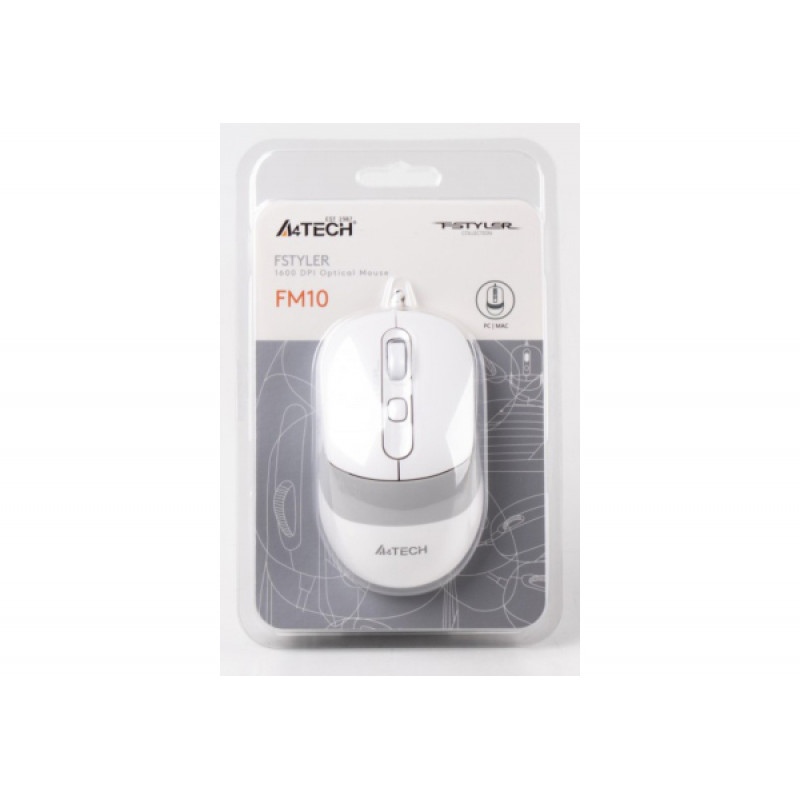 Миша A4Tech Fstyler FM10 White
