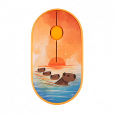 Миша 2Е MF300 CAPYBARA:SUNSET Silent WL BT, жовтий